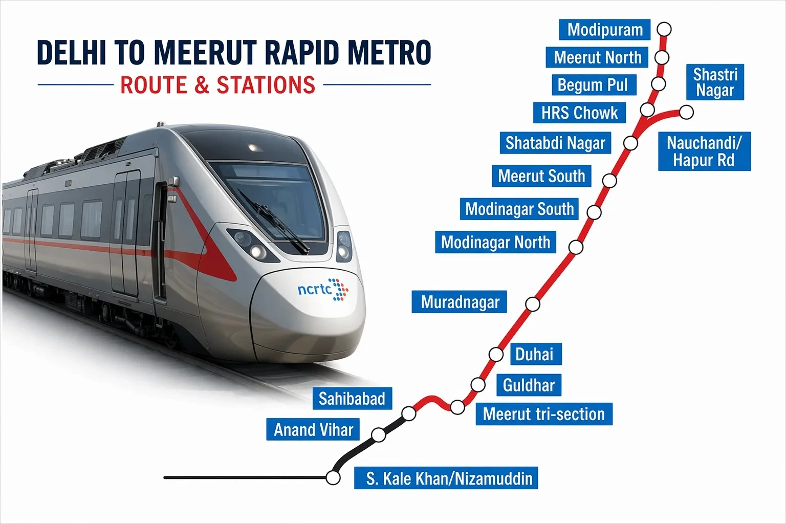 Delhi to Meerut Rapid Metro Guide
