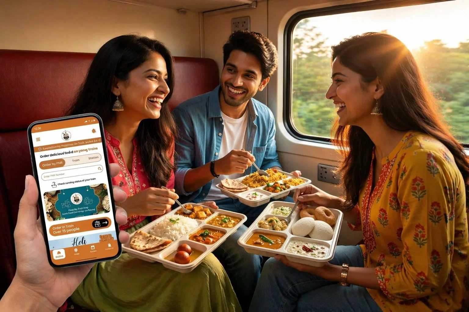 Best Apps to Order Food Online in Train in India
