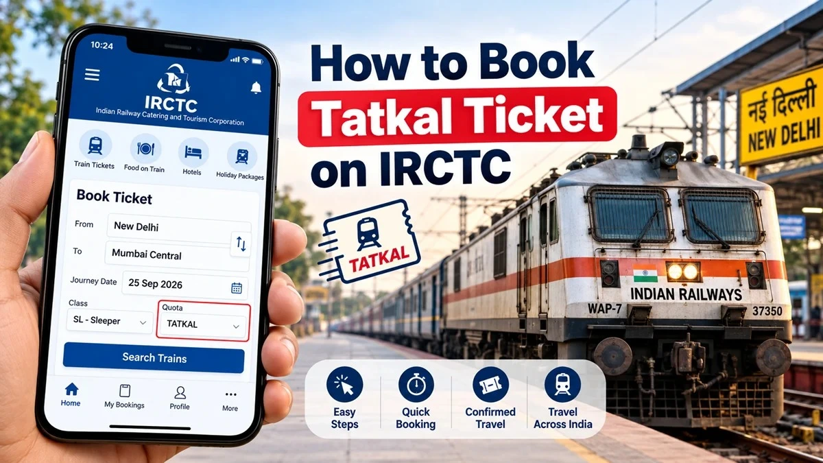 How to Book Tatkal Ticket on IRCTC